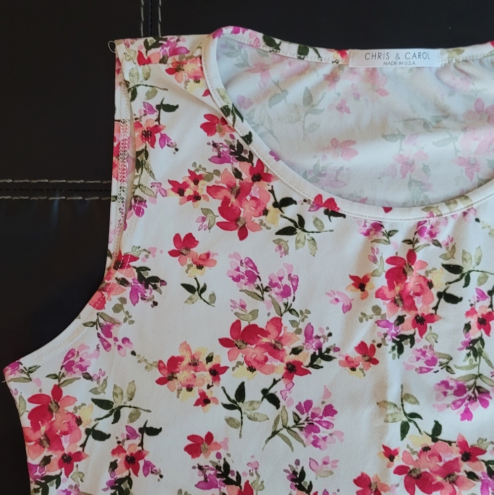 Chris & Carol stretch knit Tank sz Medium